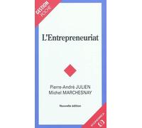 L'entrepreneuriat, 2e ed. - JULIEN/MARCHESNAY - Economica - Poche - Etude