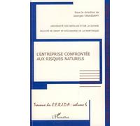Georges Virassamy – L'entreprise confrontée aux risques naturels – Travaux du CERJDA vol. 6 – Broché
