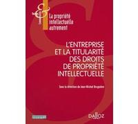 L'entreprise et la titularité des droits de propriété intellectuelle Jean-Michel Bruguière (Coordination éditoriale)