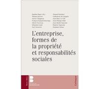 L'entreprise, formes de la propriété et responsabilité Baudoin Roger (Auteur)