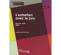 L'entretien avec le jury - Epreuve orale. RAEP