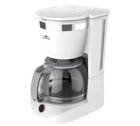 LENTZ Machine à café 10 tasses avec filtre permanent, cuillère de mesure incluse (blanc)