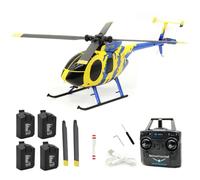 LenyKingPro Hélicoptère RC à hélice unique C184 4CH avec gyroscope à 6 axes, maintien de la hauteur du baromètre et flux optique pour un vol ultra stable, facile à utiliser pour les débutants et les