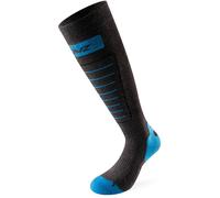 Lenz 1.0 Skiing Chaussettes, Gris/bleu, Taille 35-38