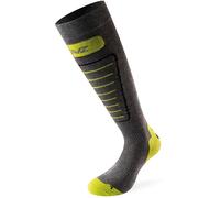 Lenz 1.0 Skiing Chaussettes, gris/jaune, Taille 39-41