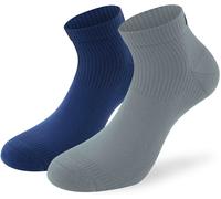 Lenz 3.0 Running Chaussettes, Gris/bleu foncé, Taille 35-38
