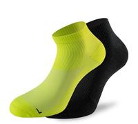 Lenz 3.0 Running Chaussettes, noir/jaune néon, Taille 42-44