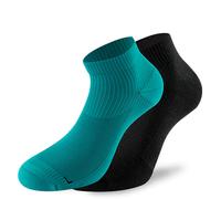 Lenz 3.0 Running Chaussettes, Noir/vert foncé, Taille 42-44