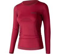 Lenz 6.0 Merino Round Neck Lady Longsleeve, Rouge foncé, Taille L