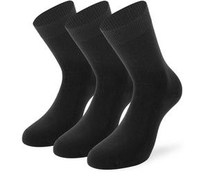 Lenz Basic Chaussettes Femme - Paquet de 3, noir, Taille 39-42