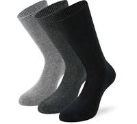 Lenz Basic Chaussettes - Paquet de 3, noir/anthracite/gris, Taille 43-46