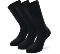 Lenz Basic Chaussettes - Paquet de 3, noir, taille 43 44 45 46 pour homme