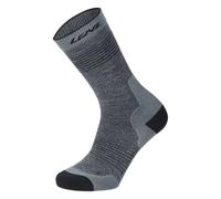 Lenz Think About Merino Outdoor 1 Mid Chaussettes, Gris foncé, Taille 45-47
