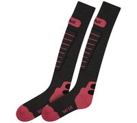 Lenz 1.0 Skiing Chaussettes, gris/rose, Taille 39-41