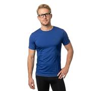 T-shirt col rond Lenz Merino 6.0 Bleu M