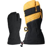 Lenz Heat Glove 8.0 Finger Cap Lobster Gants chauffants, noir/jaune, Taille S