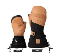 Lenz - Heat Glove 9.0 Finger Cap Mittens - Moufles homme Brown / Black - S