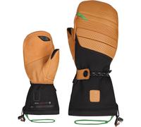 Lenz - Moufles chauffantes - Heat Glove 9.0 Finger Cap Mittens Men Marron / Noir pour Homme en Laine - Taille S - Orange Orange S