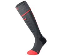 Lenz Heat Sock 5.1 Toe-Cap, chaussettes chauffantes 42 EU - 44 EU Gris Foncé/Rouge Gris Foncé/Rouge