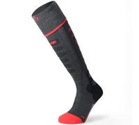 Lenz Heat Sock 5.1 Toe-Cap, chaussettes chauffantes 45 EU - 47 EU Gris Foncé/Rouge Gris Foncé/Rouge