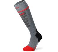 Lenz Heat Sock 5.1 Toe-Cap Slim, chaussettes chauffantes 45 EU - 47 EU Gris/Rouge Gris/Rouge