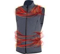 Lenz Heat Vest 2.0 - Veste sans manches chauffante Schwarz / Grau Melange L