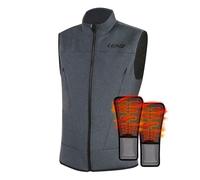 Lenz Heat Vest 2.0 Gilet chauffant, noir-gris, taille 3XL pour homme