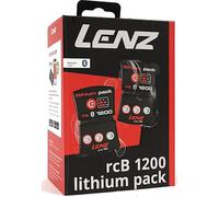 Lenz Lithium Pack rcB 1200 USB, batterie double Noir Noir