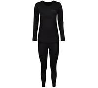 Lenz Merino Base Layer Set Noir M-L Femme