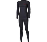 Lenz Merino Long Sleeve Base Layer Set Noir M-L Femme