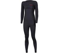 Lenz Merino Ensemble de sous-vêtements fonctionnels de dames, noir, Taille XS/S
