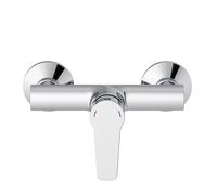 Lenz Mitigeur de douche Mola en chrome - Robinet de douche moderne de haute qualité - Avec cartouche en céramique et buse mélangeuse de marque de qualité supérieure - 46030202