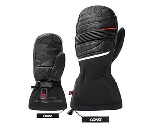 Lenz - Mouffles chauffantes en PrimaLoft® - Heat Glove 6.0 Finger Cap Mittens Unisex Noir - Taille L Noir L