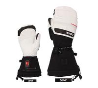 Lenz - Moufles chauffantes - Heat Glove 9.0 Finger Cap Mittens Women Blanche / Noir pour Femme en Laine - Taille M Blanc M