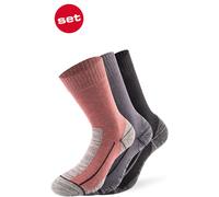 Lenz Performance Multisport Chaussettes, Noir/Gris/Rouge, Taille 35-38