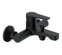 Lenz Robinet de baignoire Mola en noir mat - Robinet de baignoire moderne de qualité supérieure - Avec surface anti-traces de doigts et buse mélangeuse de marque de qualité supérieure - 46020151