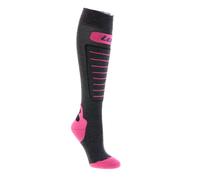 Lenz 1.0 Skiing Chaussettes, gris-rose, taille 35 36 37 38 pour homme