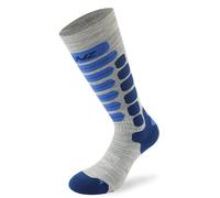 Lenz Skiing 2.0 Chaussettes pour enfants, Gris/bleu, Taille 27-30