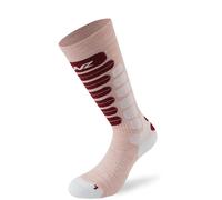 Lenz Skiing 2.0 Chaussettes pour enfants, rose/blanc, Taille 23-26