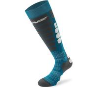 Lenz Skiing 5.0 Chaussettes, bleu/gris, Taille 35-38