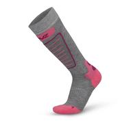Lenz - Skiing Kids - Chaussettes ski enfant Grey / Pink - 35 - 38
