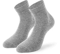 Lenz Soft Touch Quarters Chaussettes - Paquet de 2, gris, taille 43 44 45 46 pour homme
