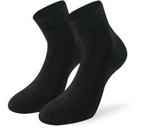 Lenz Soft Touch Quarters Chaussettes - Paquet de 2, noir, taille 35 36 37 38 pour homme