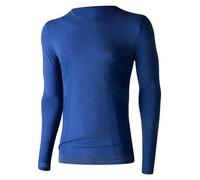 T-shirt manches longues col rond Lenz Merino 6.0 Bleu S
