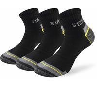 Lenz Staff Worker Basic Quarter Chaussettes - Paquet de 3, Taille 43-46