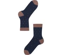 Lenz Think About Dots Chaussettes Femme - Paquet de 2, bleu/marron, Taille 39-42