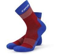 Lenz Think About Merino Nordic 2.0 Chaussettes, rouge-bleu, taille 42 43 44 pour homme