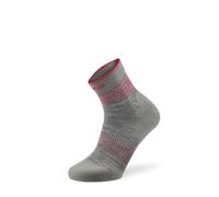 Lenz - Think About Merino Outdoor 2 Low - Chaussettes en laine mérinos Lightgrey / Pink - 35 - 38