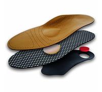 Lenzen Semelles Orthopédiques en Cuir Véritable, Filtre de Charbon Actif, Soutien pour le Pied I Semelle pour Chaussures Femme et Homme (40 EU)