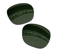 LenzProse Verres polarisés de rechange pour lunettes de soleil Ray-Ban Meta Headliner RW4009F 51 mm, anti-rayures, Cristal vert polarisé - 1,5 mm, 51mm